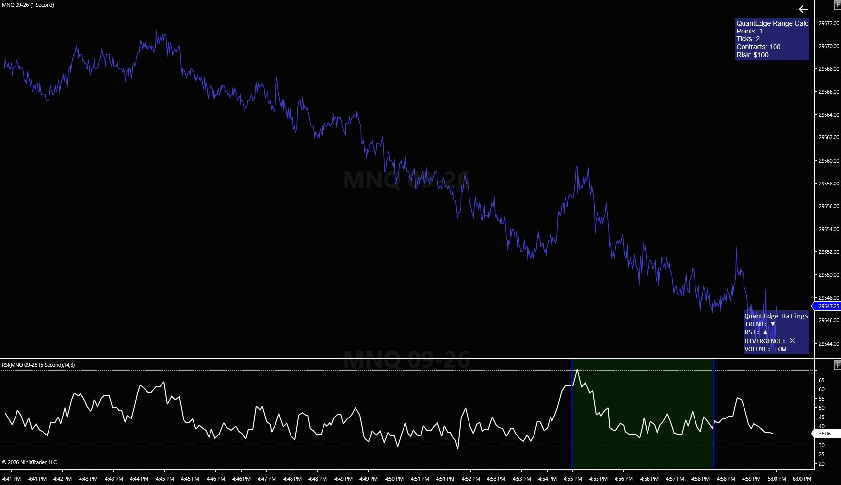 Manual Scalp NinjaTrader